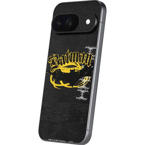 DC Comics Batman Dark Knight Logo Yellow & Black Google Pixel 9 Skin